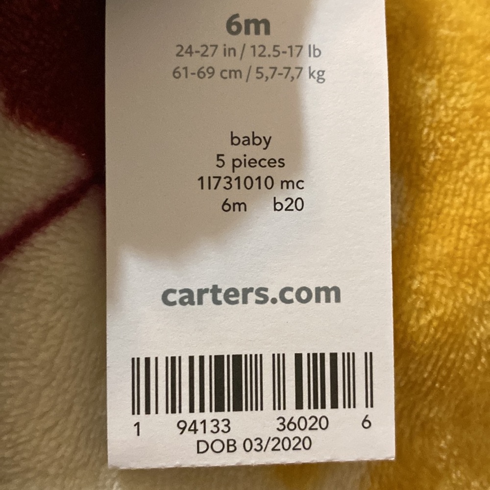 Carter’s Baby layette onesie’s 6 months - Picture 8 of 8